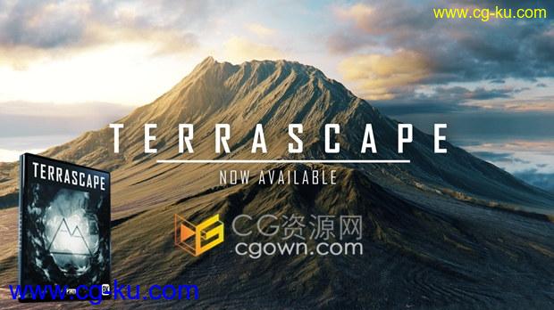 Terrascape E3D插件模型包大气壮丽高山峰峡谷雪山星球地表材地形包括OBJ模型的图片1