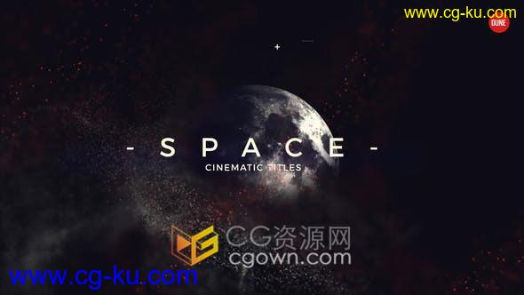 粒子特效故障月球星球背景简介电影宣传视频片头效果制作-AE模板的图片1