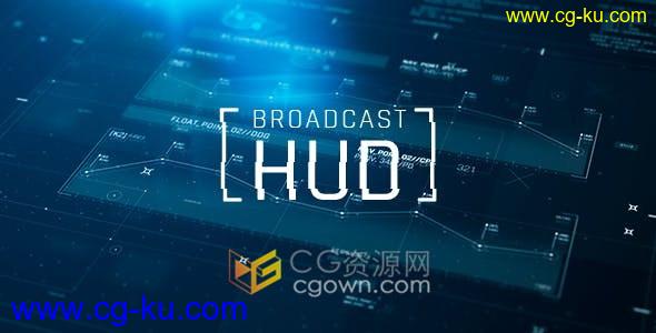 纯AE软件制作高科技HUD信息图表科幻全息技术元素动画-AE模板的图片1