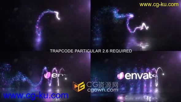 华丽彩色粒子特效动画Particals Logo宣传开场片头视频-AE模板的图片1