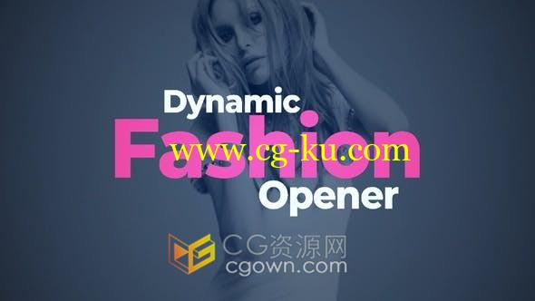 Dynamic Fashion Opener时尚性感模特短片视频制作宣传介绍片头-AE模板的图片1