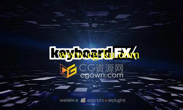 AE脚本keyboardFX v1.2.2生成键盘操作界面输入打字动画效果的图片1