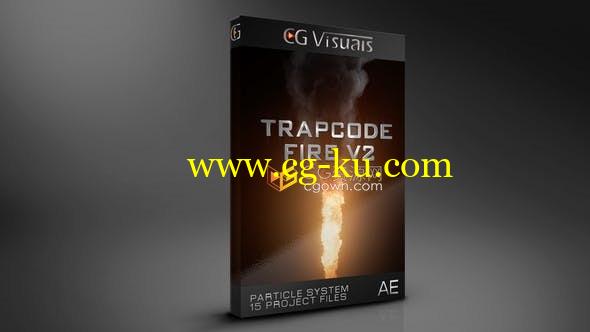 Trapcode Fire V2.3使用Particular插件制作15组火焰燃烧动画特效-AE模板的图片1