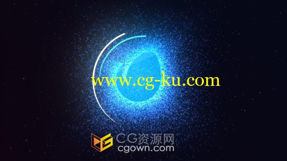 流转粒子特效发光LOGO标志视频片头制作-AE模板的图片1