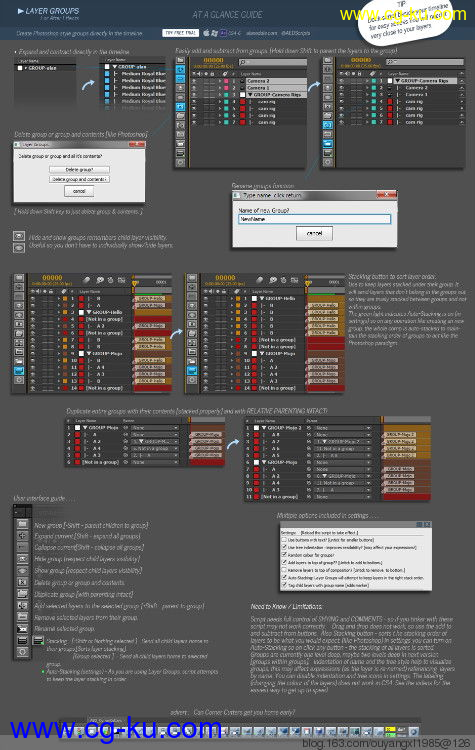 AE 图层分组脚本 Layer Groups v1.0的图片2