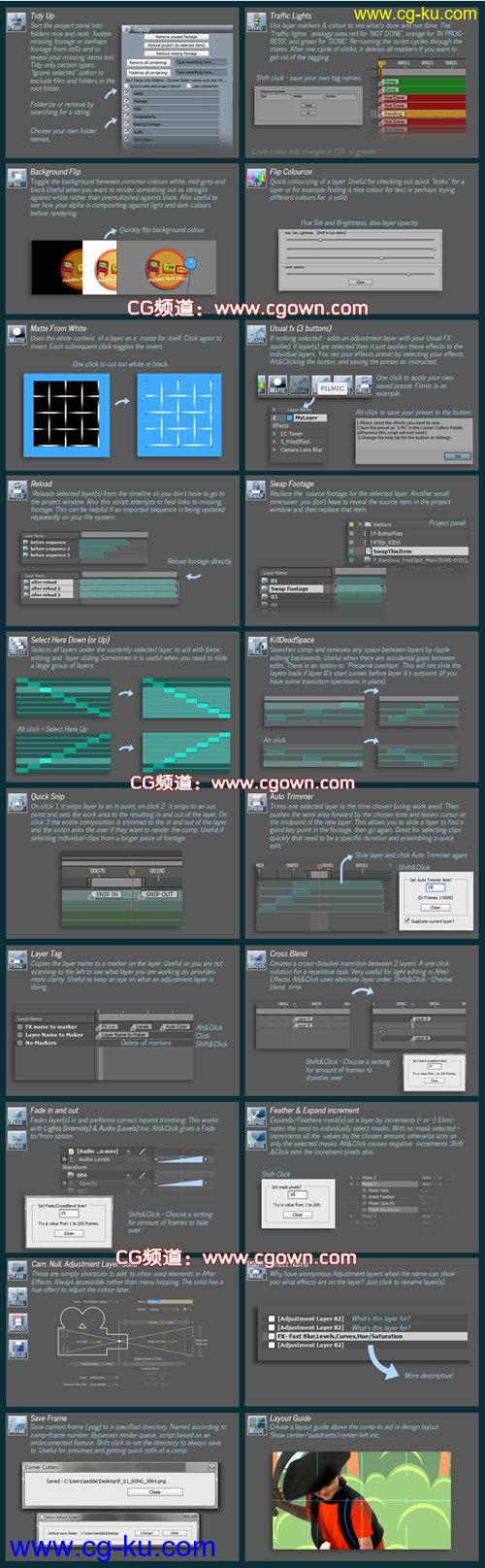 AE 工具集合脚本 AED Corner Cutters v2.11的图片2