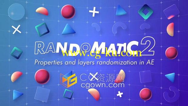 Randomatic v2.0 AE脚本2D/3D图层颜色属性随机动画的图片1