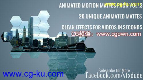 videohive clean animated motion mattes pack 3简单动画运动蒙版包的图片1