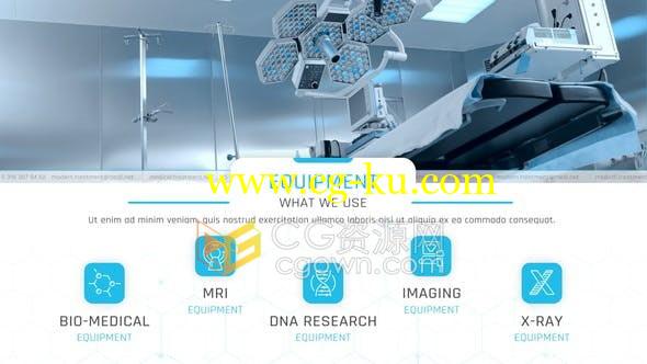 现代临床治疗医院宣传片保健健康医疗团队公司介绍视频动画-AE模板的图片1