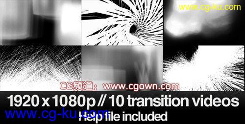 Videohive 10 HD Transitions Bundle E10个高清转场效果素材的图片1