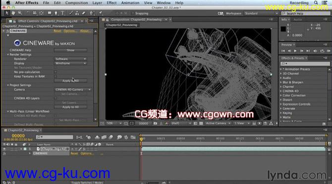 【CINEMA 4D Lite基础教程】Lynda-Up and Running with CINEMA 4D for AE CC的图片1