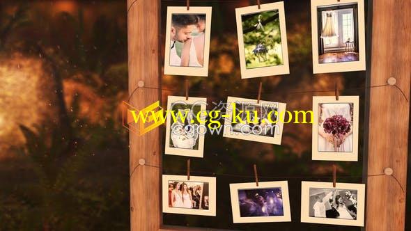 魔法森林童话场景展示儿童成长相册美丽婚礼视频幻灯片-AE模板的图片1