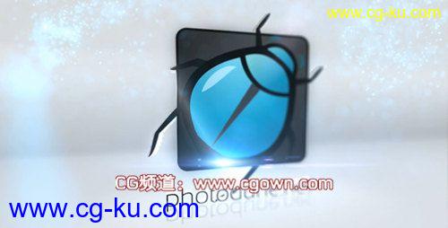 AE模板 videohive Clean 3d logo formation 粒子演绎三维标志的图片1