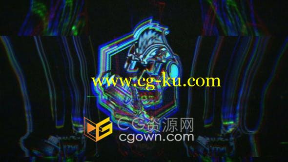 Glitch扭曲色彩分离失真故障偏移效果LOGO动画-AE模板的图片1