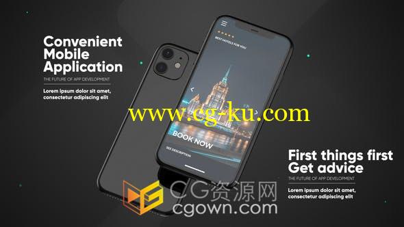 手机APP应用程序介绍展示Phone 11产品应用演示模型-AE模板的图片1
