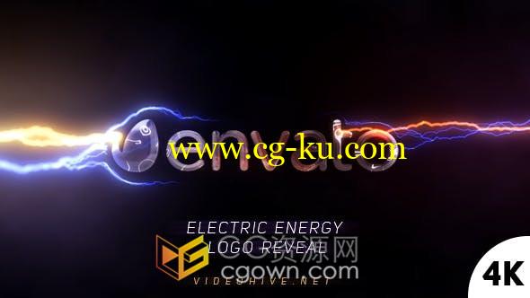 4K超高清电流能量闪光标志LOGO动画-AE模板的图片1