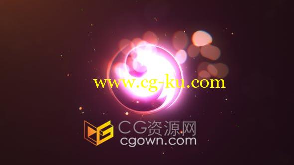 rgb分割光泽感显示背景虚化彩色粒子爆炸标志logo动画-AE模板的图片1