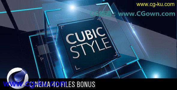 C4D&AE模板 Cubic Style立方体风格的图片1