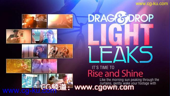 DJ47组唯美动感炫光视频素材Digital Juice Drag & Drop Light Leaks的图片1