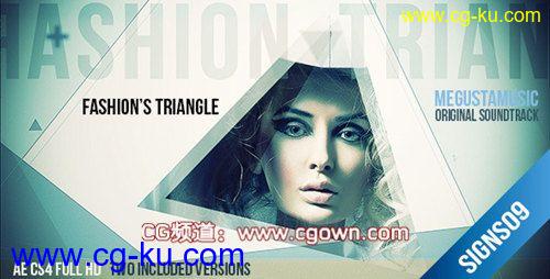 AE模板 videohive Fashion’s Triangle 时尚三角相册包装的图片1