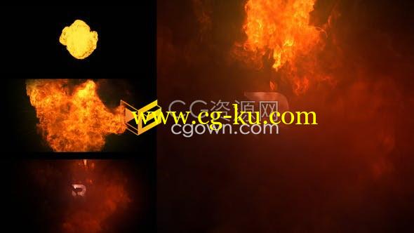 4K史诗大气火球爆炸火热燃烧烟尘标志LOGO动画-AE模板的图片1