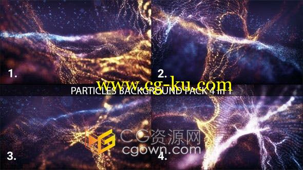 4组Particles华丽粒子舞台LED背景视频素材下载的图片1