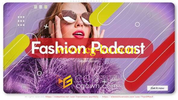 Fashion Podcast时尚品牌夏季大减价服装清仓甩卖大减价优惠广告视频-AE模板的图片1