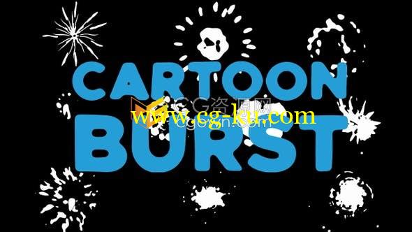 10组卡通爆炸飞溅图形动画元素4K视频素材带SFX音效的图片1