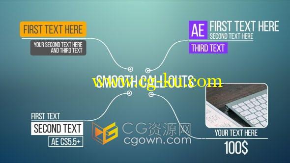 AE模板-Smooth Call-Outs呼出标注注明产品商品功能特点价格的图片1