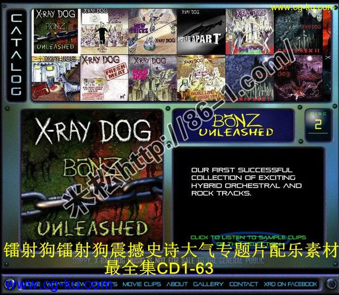 X-ray Dog Music 镭射狗震撼史诗大气专题片配乐素材 01-66CD 合集的图片1