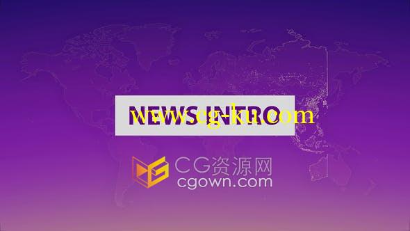 AE模板-新闻报道介绍视频片头动画效果制作News Intro的图片1