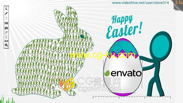 AE模板-Easter Ecard复活节庆祝贺卡视频片头动画制作的图片1