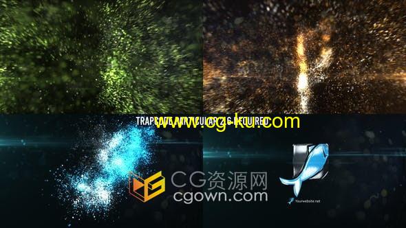 AE模板-华丽发光粒子特效视频片头Glowing Particles Logo的图片1