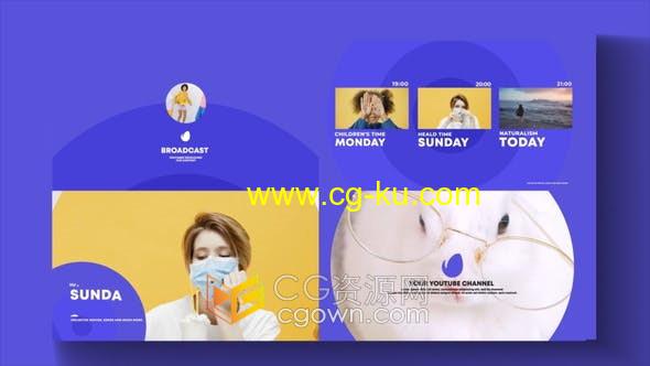 AE模板-电视节目或视频网站制作包装设计视频动画元素的图片1