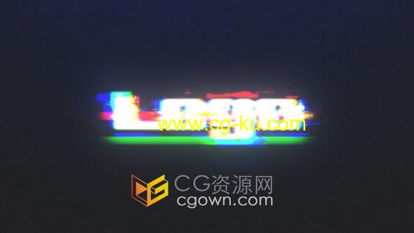 PR模板-快速RGB故障 标志LOGO视频片头动画制作的图片1