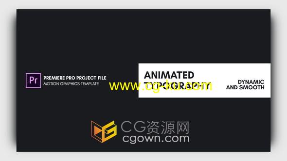 Premiere Mogrt 20 Title Animations视频字幕文字标题动画模板的图片1