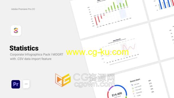 PR模板-100多种分析信息图表统计企业CSV数据报表图表动画效果的图片1