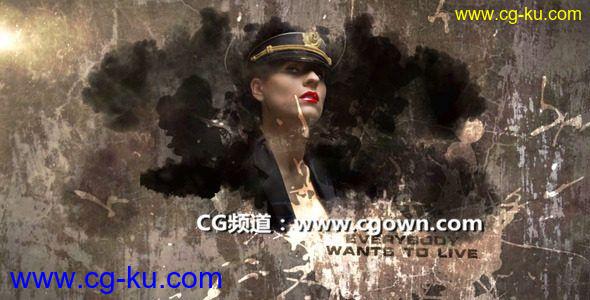 复古水墨风染色相册Videohive Stain of Dishonor AE模板的图片1