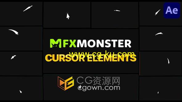 AE模板-Cursors Elements 23组光标动画元素效果视频的图片1