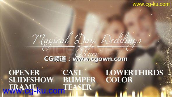 唯美粒子婚礼相册视频包装Videohive Magical Day Weddings Pack AE模板的图片1