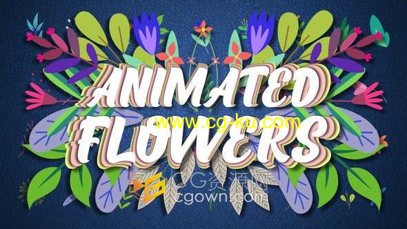 PR模板-4K分辨率36种花卉动画效果制作Animated Flowers的图片1