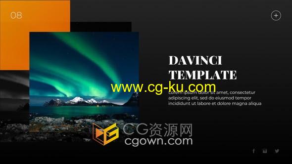 简洁现代商业展示幻灯片宣传介绍视频动画-DaVinci Resolve模板的图片1