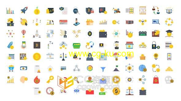 AE模板-Crypto Currency Icons 100个加密货币图标动画的图片1