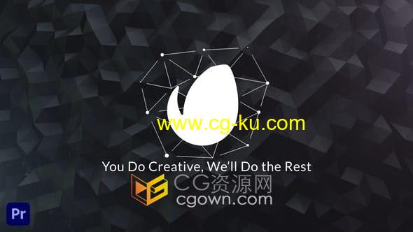 Premiere模板-3D抽象背景动画LOGO视频片头效果制作的图片1