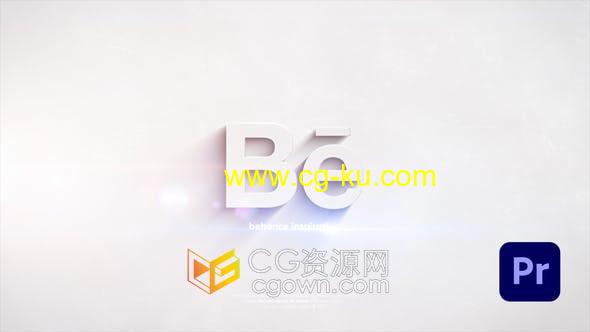 AE与PR模板-3D挤压旋转LOGO动画视频片头制作的图片1