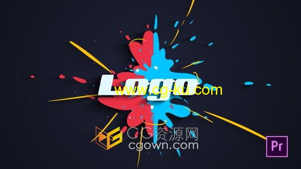 PR模板-Liquid Splash Logo液体飞溅图形动画片头视频的图片1