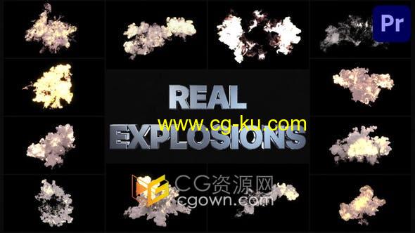 Premiere模板-合成制作真正爆炸视频特效素材Real Explosions的图片1