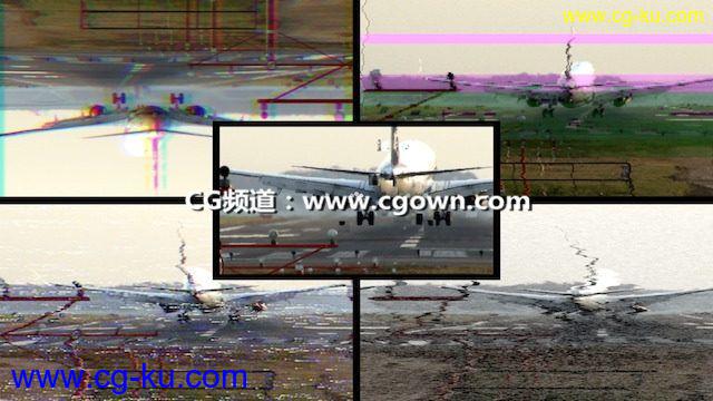 Final Cut Pro X信号故障干扰转场FCPX插件 Defect Transition Bundle的图片1