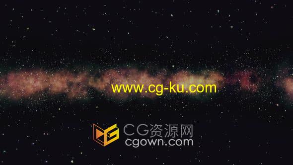 视频素材-浩瀚宇宙美丽外层空间满天繁星星云背景动画的图片1