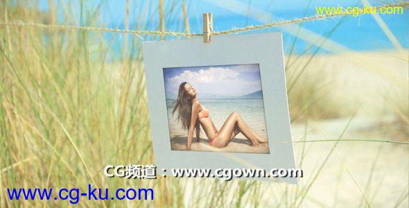 在夏天的假日照相馆Videohive Photo Gallery On Summer Holiday AE模板的图片1